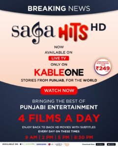 Saga Hits Tv On Kable One OTT